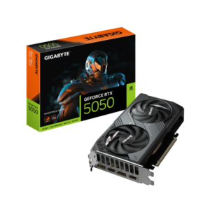 Gigabyte GV-N5050WF2OC-8GD graphics card, GeForce RTX 5050 for gaming, 8GB