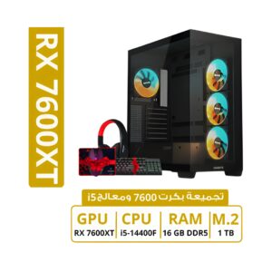 PC GAMING RX 7600 XT 16GB, Intel i5 14th Gen, Ram 16GB, 1TB SSD ,cooler, WIFI