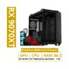 PC GAMING Ryzen, RX 9070XT, Ryzen7 7800X3D, Ram 32GB, 1TB SSD, liquid cooler, WIFI