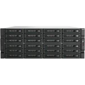 Q-Napt TL-R2400PES-R 24-slot, 4-unit rack-mountable network storage unit, PCIe SATA JBOD interface, 2 ports