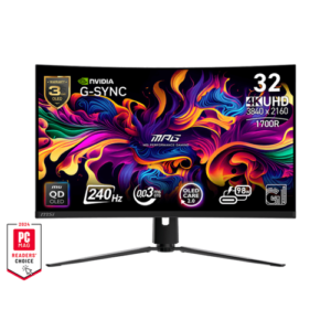 MSI Monitor Gaming MPG 321CURX 31.5" UHD, Nvidia G SYNC, 240 Hz, 0.03ms, DP HDMI TYPE C, BLACK